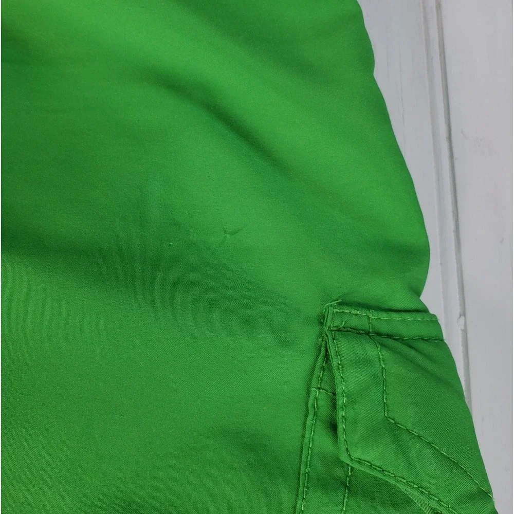 Mens North Face Green Board Shorts Size 38 Swim Trunks Surfer‎ Beach Non Lined